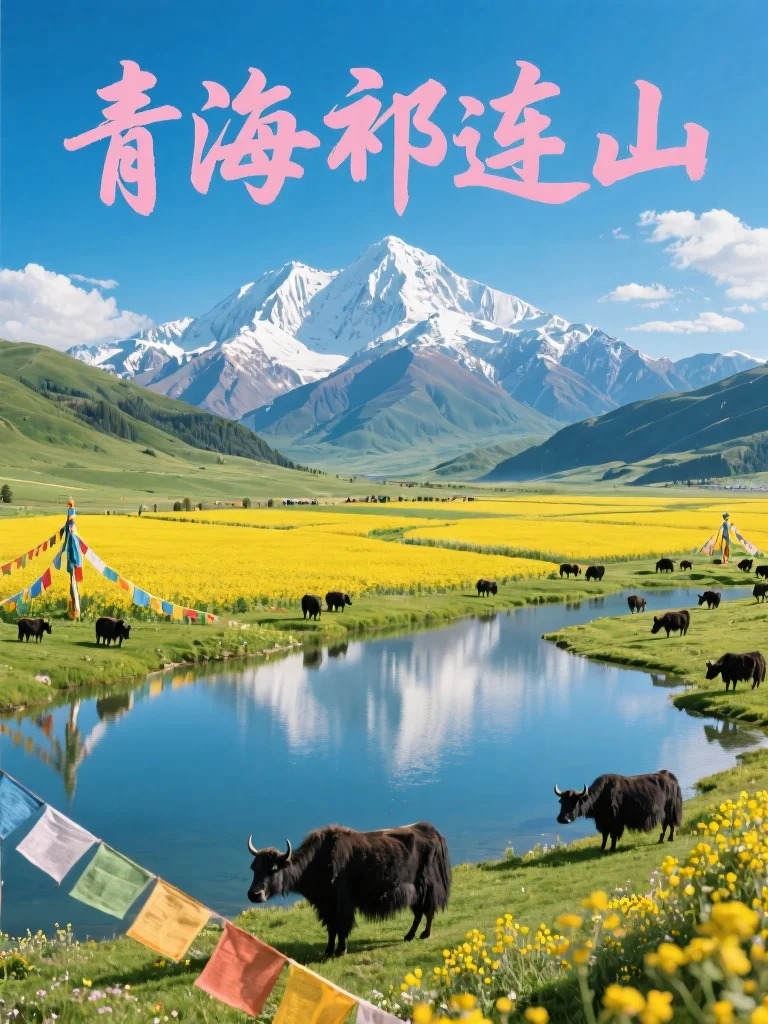 _1_小红薯71_草原-祁连山-来自52tours 我爱旅游网